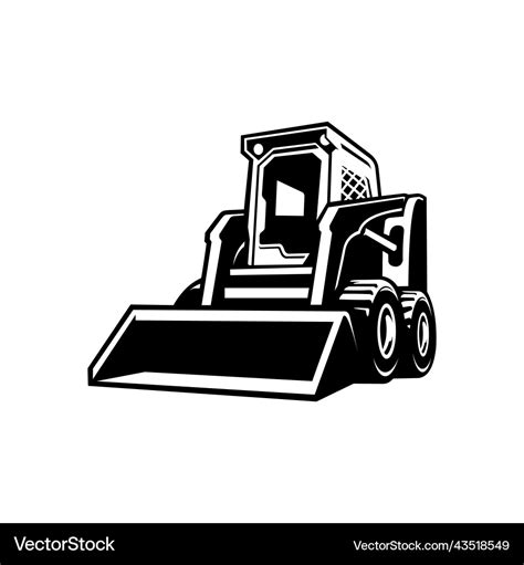 silhouette skid steer vector|skid steer vector.